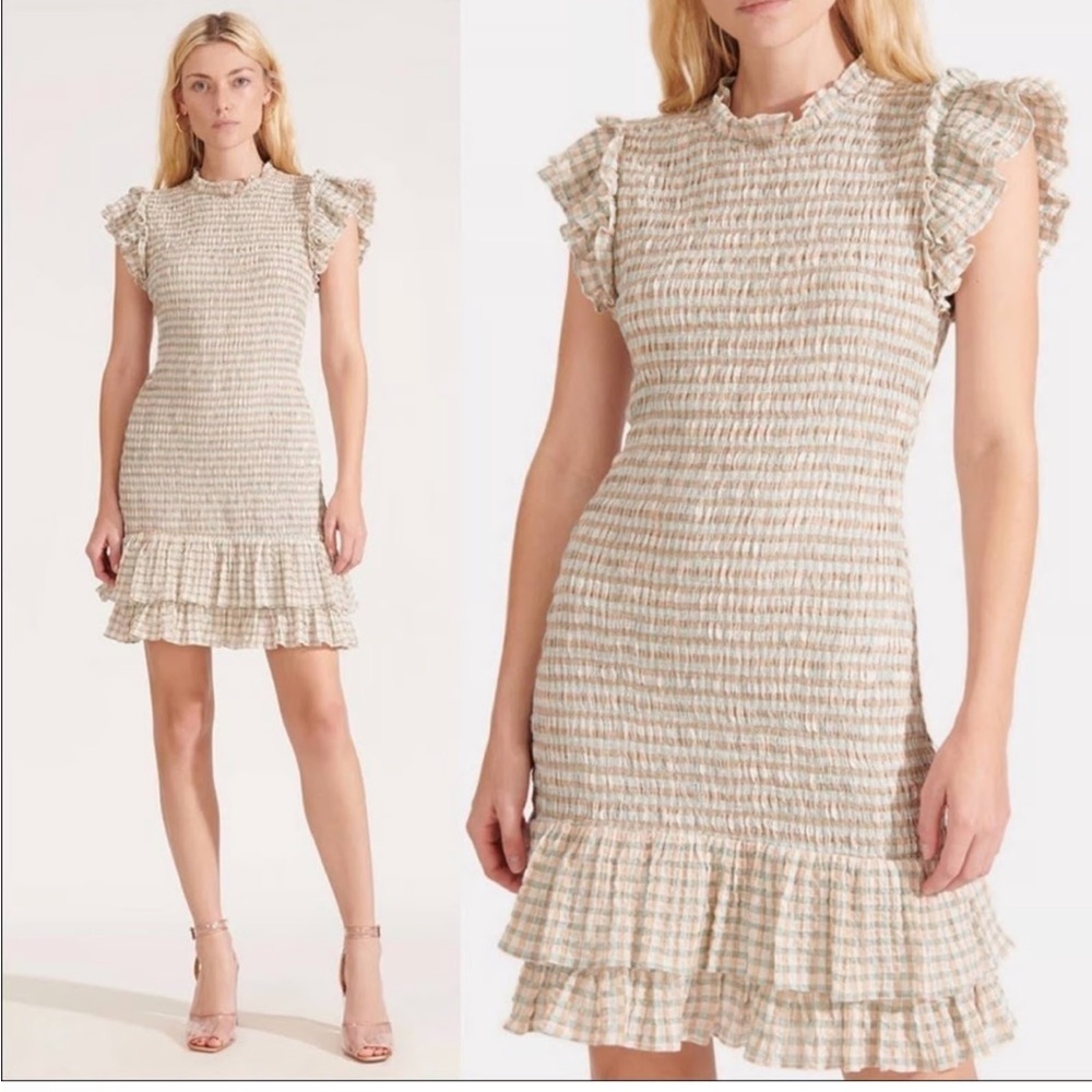 Veronica Beard Cream Mini Dress